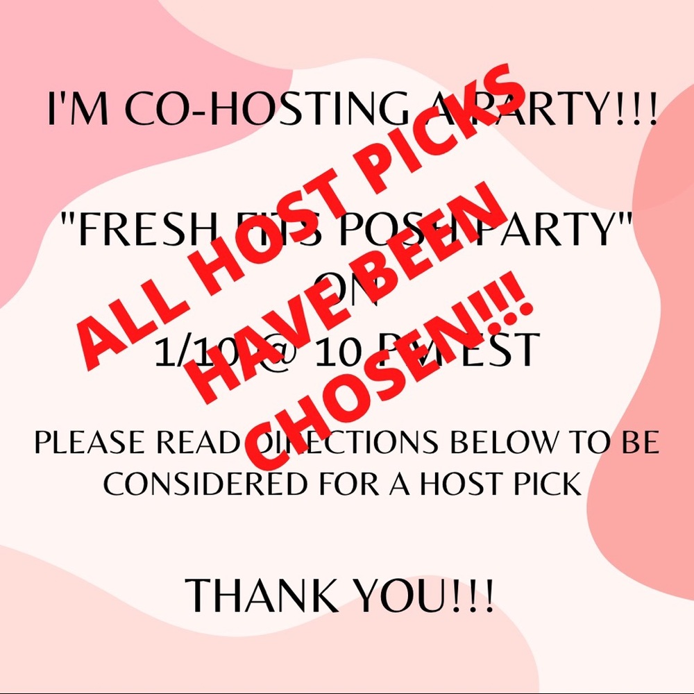 🥳 ALL HOST PICKS HAVE BEEN CHOSEN! 🥳